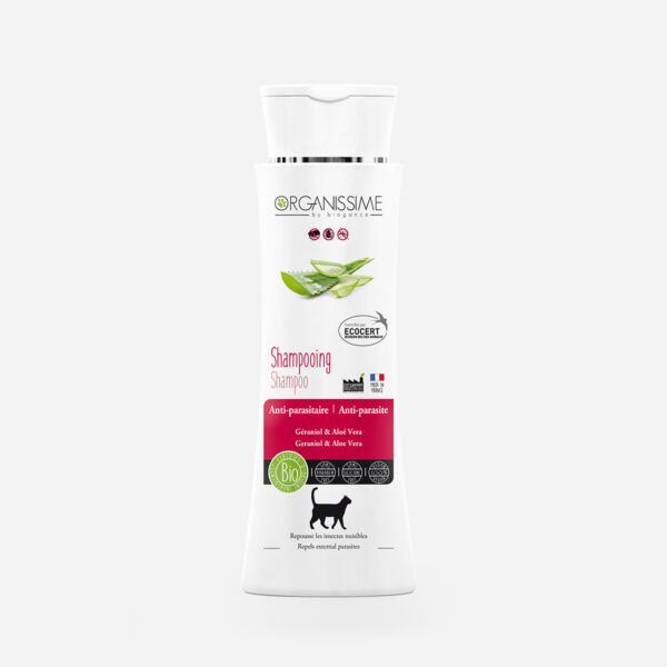 Shampooing antiparasitaire chat Organissime